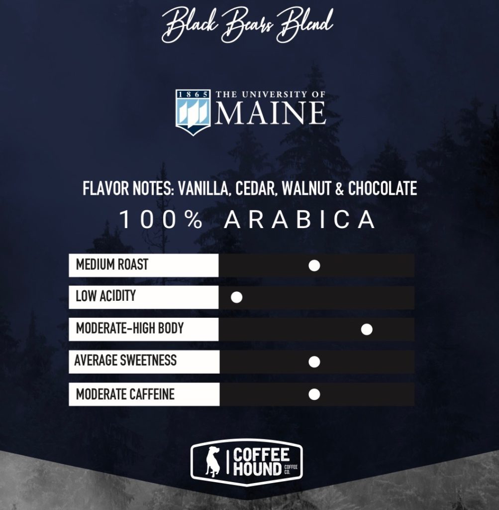 UMaine Black Bears Medium Roast Coffee Coffee Hound Coffee Company